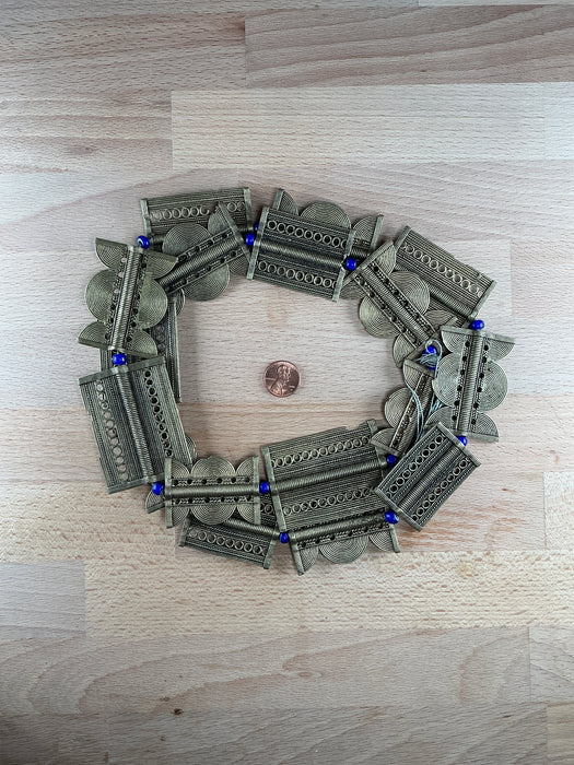 Hidden Gems: Ivory Coast Jumbo Baule Brass Beads (Long Strand)