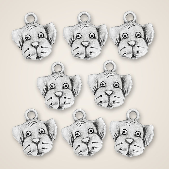 dog face charms 01 cluster