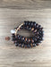 Hidden Gems: Brown Batik Bone Beads (Large)
