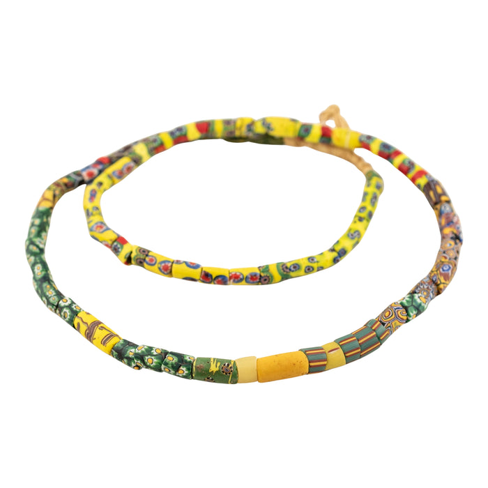 Thin Antique Venetian Millefiori African Trade Beads #20728