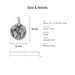 Antiqued silver earth globe coin charm size and details: 16 x 12 mm pewter, 2.5mm loop hole, made in Europe