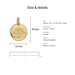evil eye gold size details gold