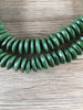 Hidden Gems: Green Ashanti Glass Saucer Beads