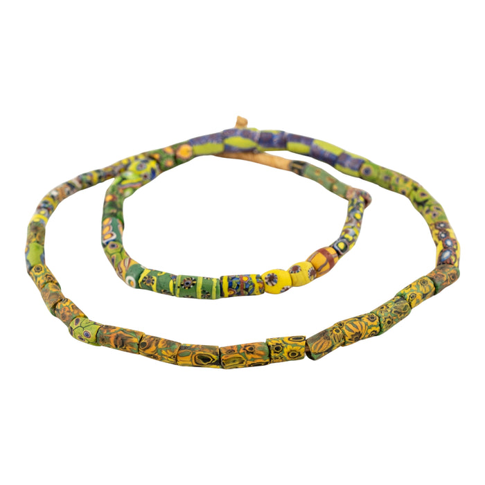Thin Antique Venetian Millefiori African Trade Beads #20726