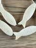 Hidden Gems: White Fish Shaped Bone Beads