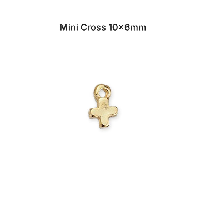 gold cross charms 07 option mini