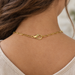 Gold plated lobster clasp on a gold chain necklace, design idea