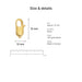 gold lobster clasps size details 12 brass