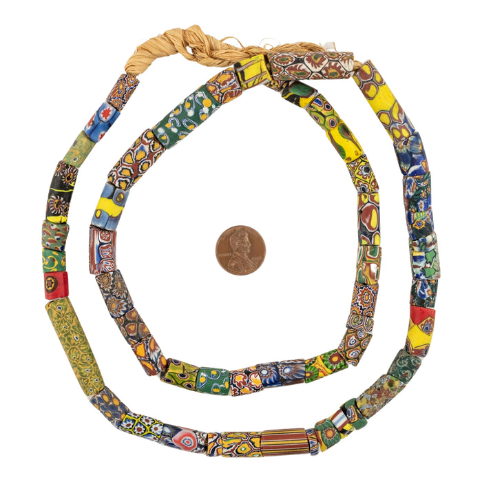 Antique Venetian Millefiori African Trade Beads #20692