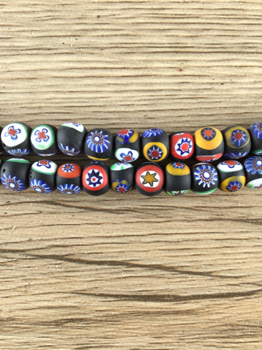 Hidden Gems: Round Venetian Style Millefiori Beads