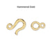 hook eye clasps 05 option hammered gold