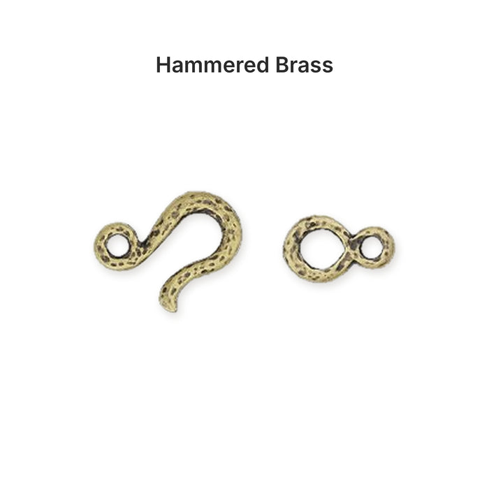 hook eye clasps 06 option hammered brass