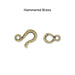 hook eye clasps 06 option hammered brass