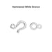 hook eye clasps 07 option hammered white bronze