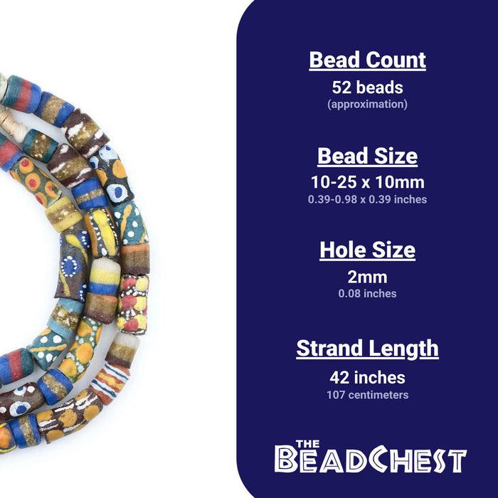 klower beads Vivid Petal KK Necklace 1000 Beads - Cobalt |