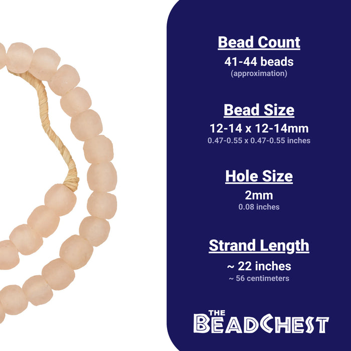 Rose Recycled Glass Beads — The Bead Chest - Main Image