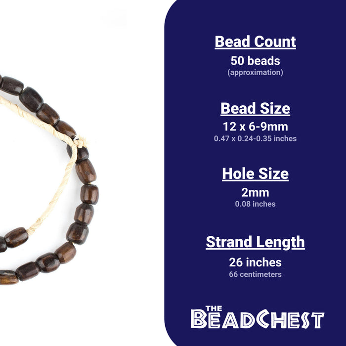 Brown Kenya Bone Beads (Small) - The Bead Chest