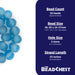 Super Jumbo Baby Blue Recycled Glass Beads (36mm) - The Bead Chest