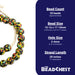 Rasta Fused Recycled Glass Beads (18mm) - The Bead Chest