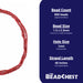Coral Red Java Glass Seed Beads (2.5mm, 48" Strand) - The Bead Chest