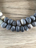 Hidden Gems: Assorted Grey Kenya Horn & Bone Beads