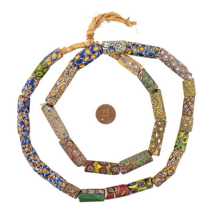 Antique Venetian Millefiori African Trade Beads #20672