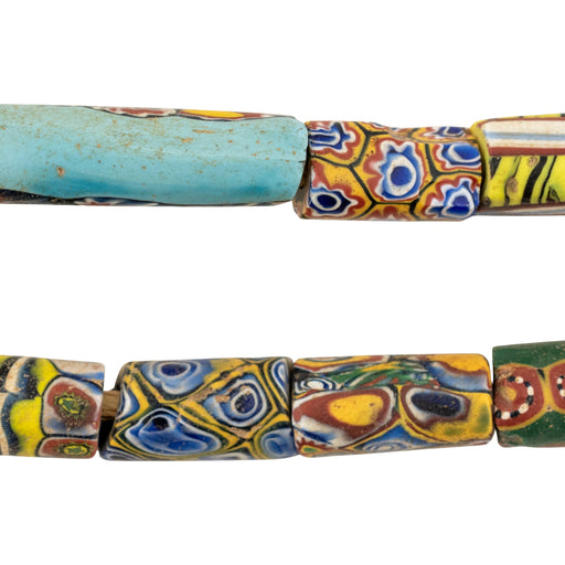 Thin Antique Venetian Millefiori African Trade Beads #20725