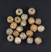 Antique White Skunk Venetian Eye Trade Bead (Single Bead) (4 Pack) - The Bead Chest