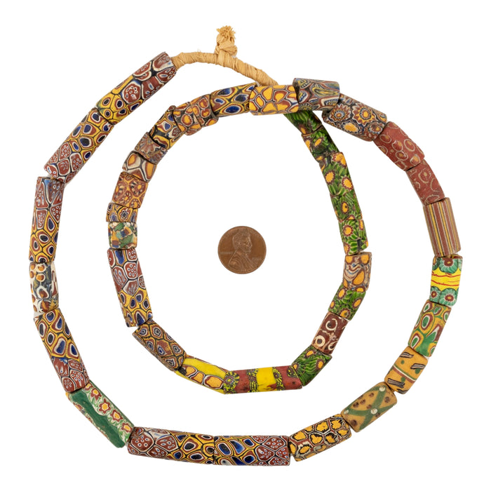 Antique Venetian Millefiori African Trade Beads #20703