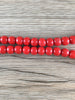 Hidden Gems: Vintage Red Round Czech Glass Beads