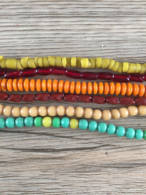Hidden Gems: 6 Strand Bundle: Vintage Czech Glass Beads