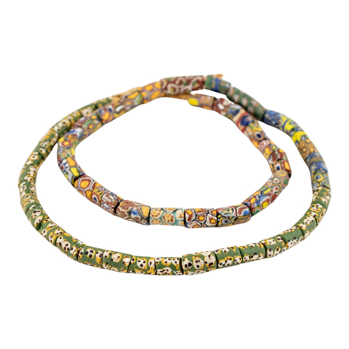 Thin Antique Venetian Millefiori African Trade Beads #20730