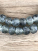 Hidden Gems: Jumbo Grey Swirl Recycled Glass Beads