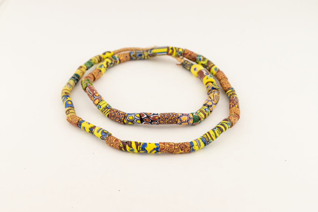 Thin Antique Venetian Millefiori African Trade Beads #20737