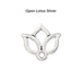 lotus charms 05 option open silver