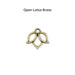 lotus charms 06 option open brass