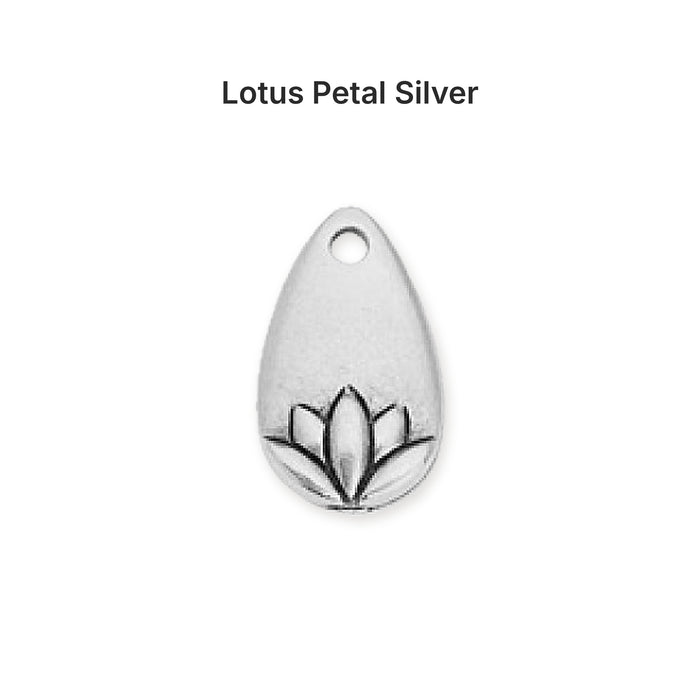 lotus charms 07 option petal silver