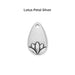 lotus charms 07 option petal silver