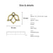 lotus charms size details open brass