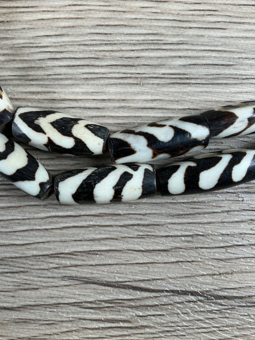 Hidden Gems: Batik Bone Tube Beads
