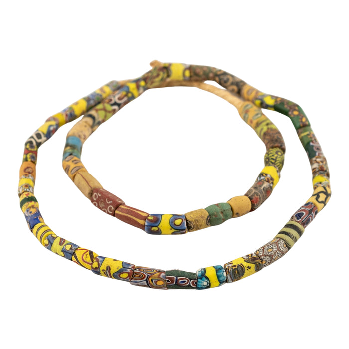Thin Antique Venetian Millefiori African Trade Beads #20720