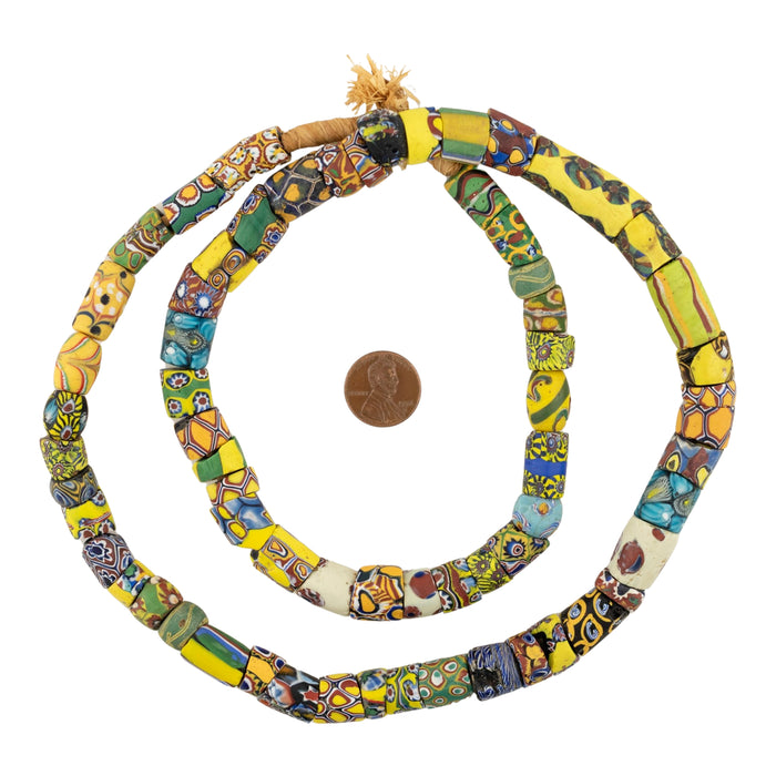 Antique Venetian Millefiori African Trade Beads #20667