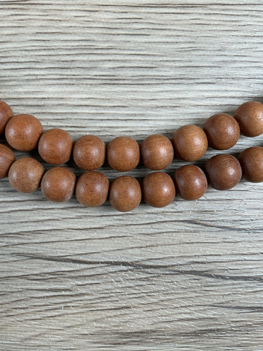 Hidden Gems: Wood Mala Beads (10mm)