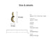 moon charms size details crescent brass