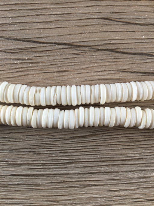 Hidden Gems: White Bone Button Beads