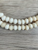 Hidden Gems: White Bone Mala Beads (9mm)