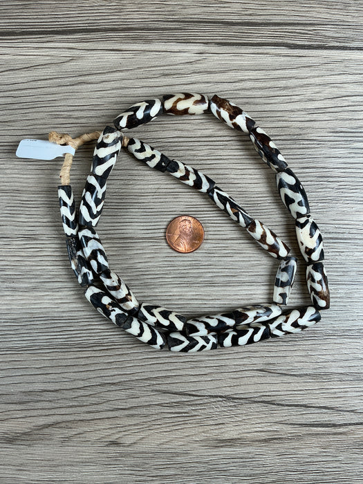 Hidden Gems: Batik Bone Tube Beads