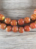 Hidden Gems: Premium Red & Yellow Round Java Glass Beads
