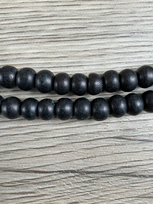 Hidden Gems: Black Bone Mala Beads (9mm)