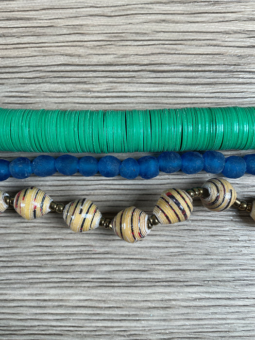 Hidden Gems: Bundle Paper Vinyl Recycled Glass Beads